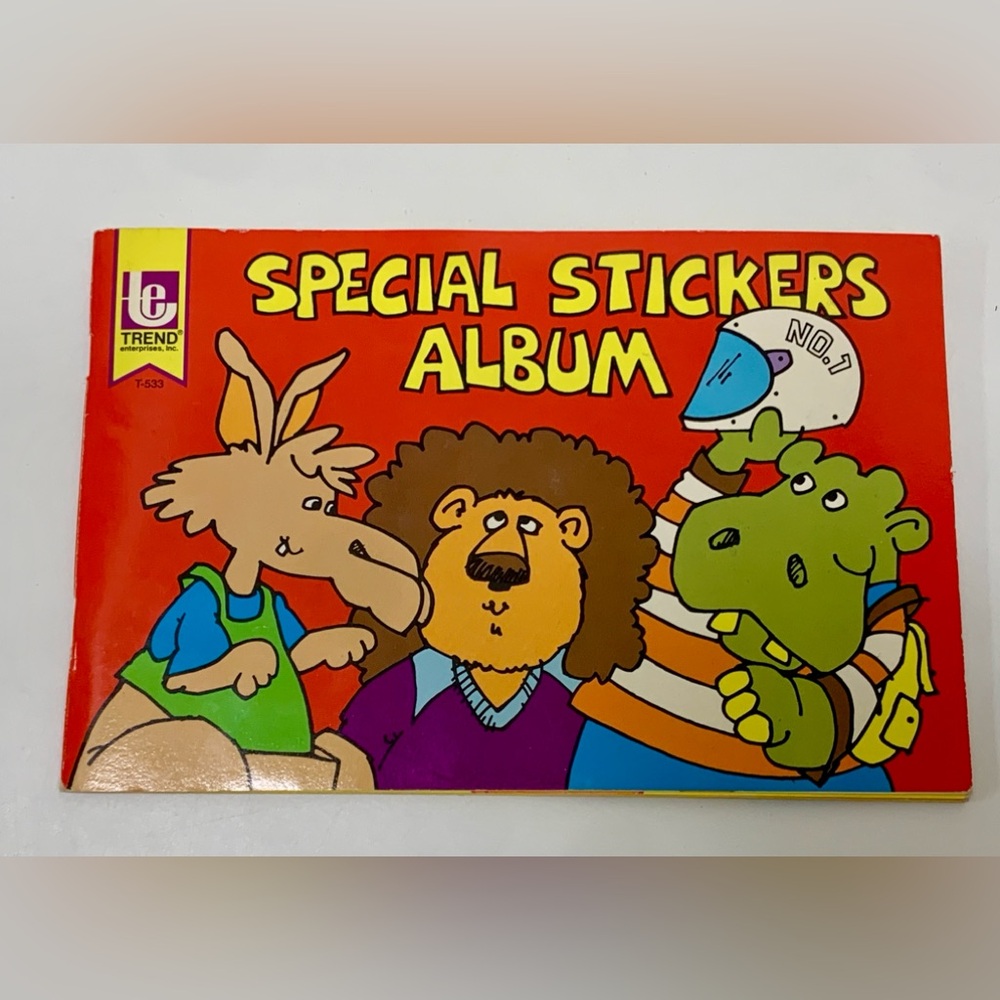 1981 Vtg Trend Sticker Album Collection of Stickers
